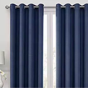 Max Blackout Prescott 100% Blackout Grommet Top Curtain Panels 50 x 63”